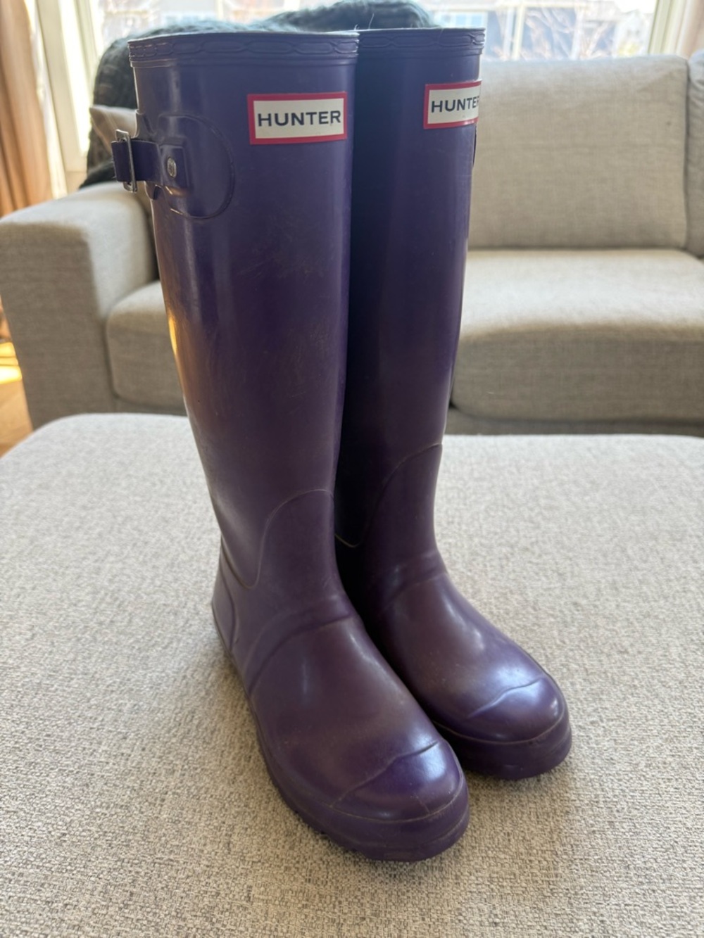 Hunter Original Gloss Rain Boot - Purple